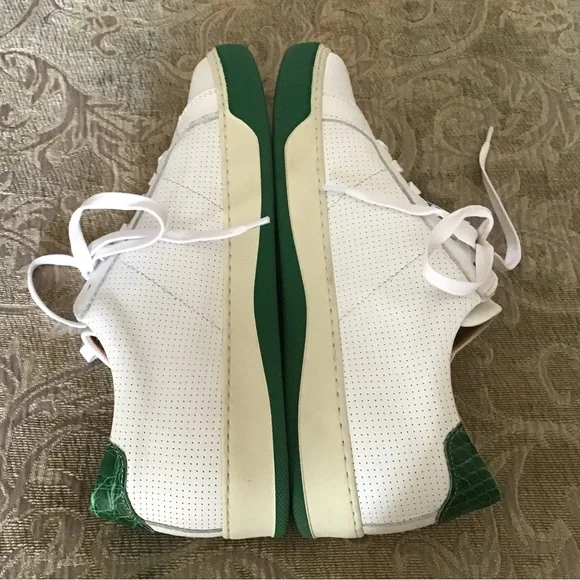 GREATS Women’s Sneakers in White with Green Soles - Picture 4 of 8